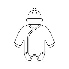 Baby clothes icon design. isolated on white background. vector illustration