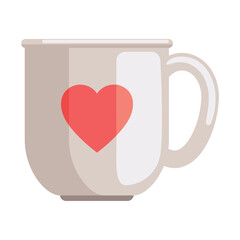 coffee cup with heart icon