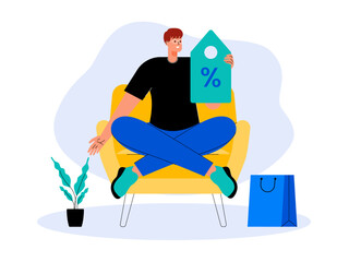 Cyber monday concept vector illustration.