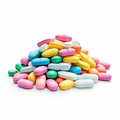 Assorted Pills for Medical Use. Generative ai