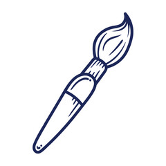 art paintbrush doodle icon