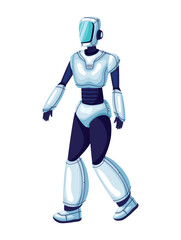 robot ai technology walking