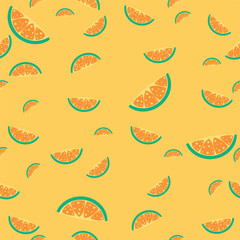 pattern summer fruite lime slice vector illustration