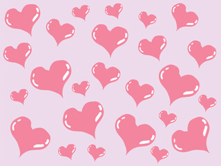 design background love heart template