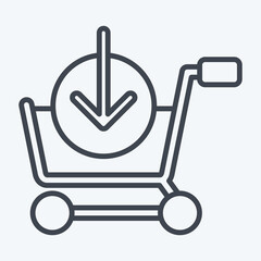 Icon Download. related to Online Store symbol. line style. simple illustration. shop