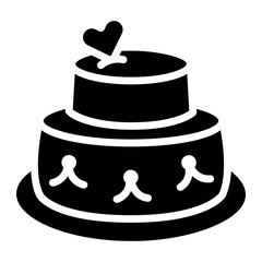 wedding cake Solid icon