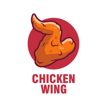 Crispy fried chicken wing template, suit for your fastfood or restaurant logo