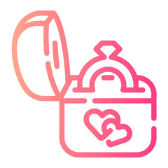 gift Line Gradient Icon