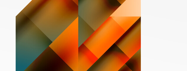 Obraz premium Captivating vector abstraction. Triangles interlock in mesmerizing dance, crafting dynamic geometric backdrop. Fusion of shapes and angles creates artful symphony of modern design