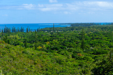 View of the Sapphire Pacific Ocean from Mount pic Nga