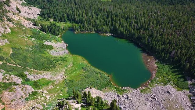 Aerial Exploring Colorado's Stunning Alpine Lakes