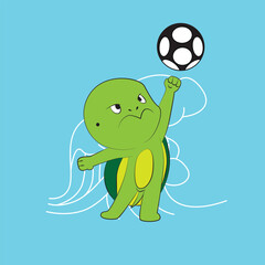 tortoise with japanese style background illustration logo