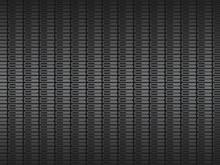 Black metal texture steel background. Perforated metal sheet.