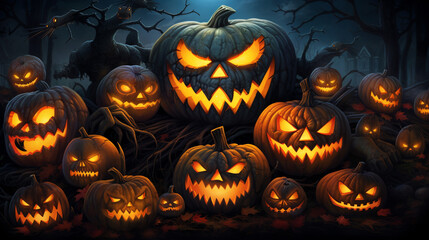 Enchanted Pumpkin Gala: Glowing Jack-o'-Lantern Gathering