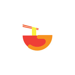 noodle bowl logo, a logo that is simple and easy to remember