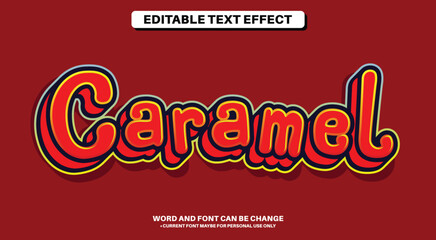 Editable Text Effect for Candy