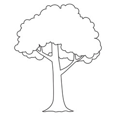 tree line vector illustration