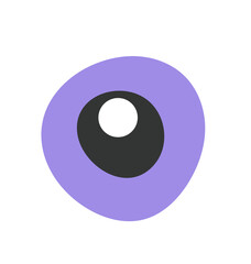 an purple eyeball