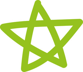 a green star