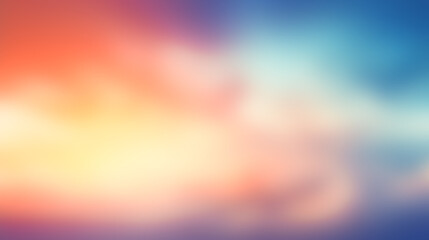 Blurred sunrise background with colorful morning sky.