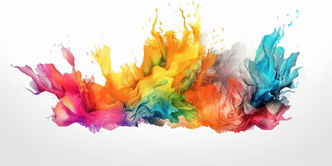 Abstract Artistic Image of  Watercolor splash Backgrounds