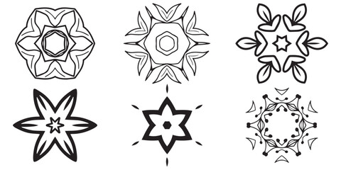 
Vector Geometric mandala pattern icon set. Mediterranean seamless pattern. Ornament oriental pattern, vector illustration. Islamic, Arabic, Turkish, pakistan, chinese, ottoman etc.