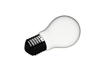 Digital png illustration of bulb symbol on transparent background
