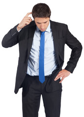 Digital png photo of caucasian businessman on transparent background