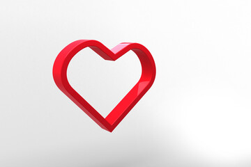 Digital png illustration of heart symbol on transparent background