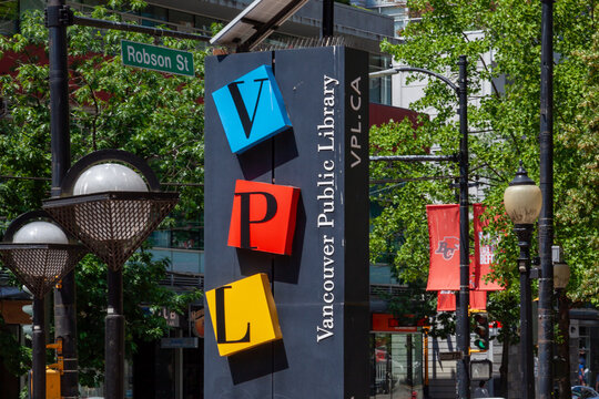 Vancouver Public Library in Vancouver, British Columbia, Canada, July 8, 2023.