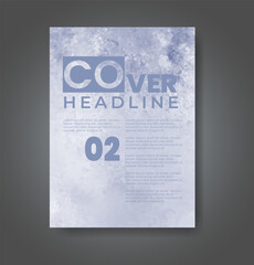 Cards with watercolor background. Design for your cover, date, postcard, banner, logo.