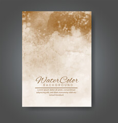 Cards with watercolor background. Design for your cover, date, postcard, banner, logo.