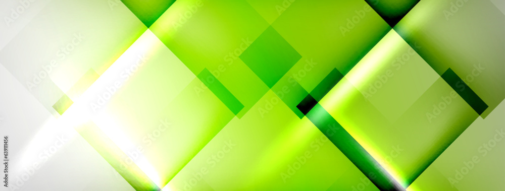 Aufkleber Light and shadow squares and lines abstract background