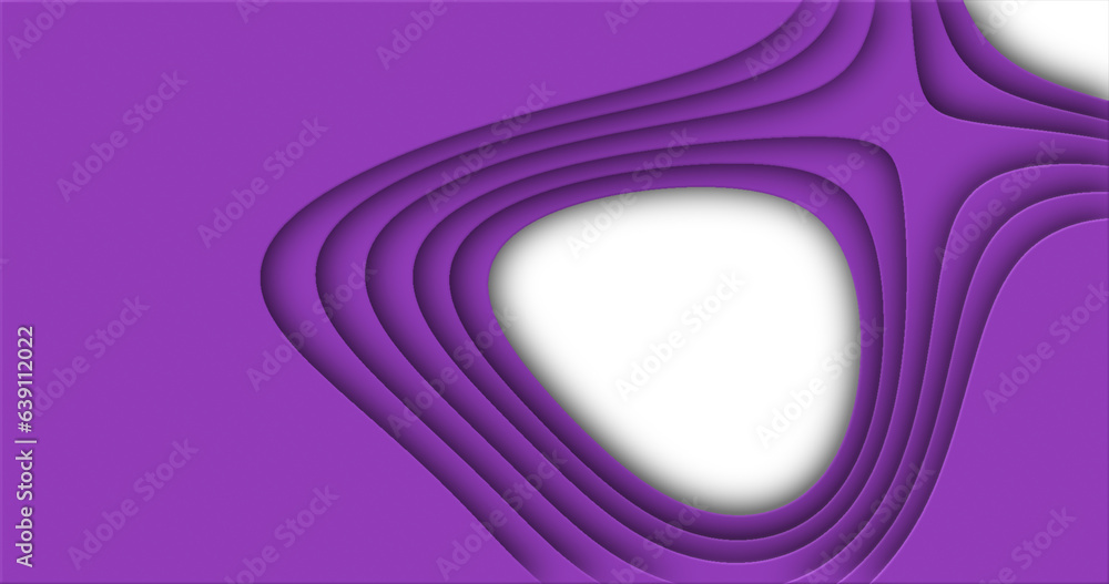 Poster purple cut curve abstract background pattern of lines and waves