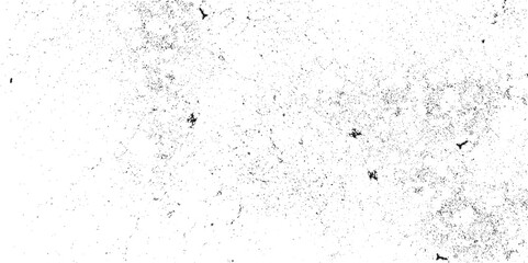 Distressed black texture. Dark grainy texture on white background. Dust overlay textured. Grain noise particles. Rusted white effect. Grunge design elements. Vector illustration,