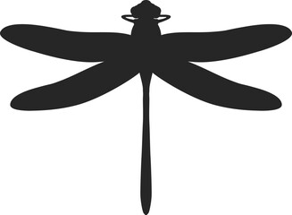 トンボのシルエットのイラスト © R-DESIGN