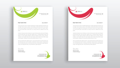 creative and modern business letterhead template