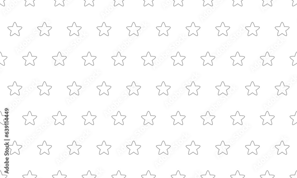 Wall mural grey star geometric seamless pattern. vector repeating texture.