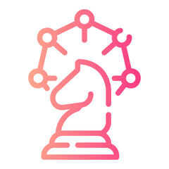 strategy Line Gradient Icon