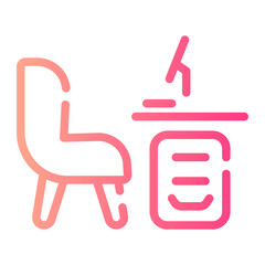 workplace Line Gradient Icon