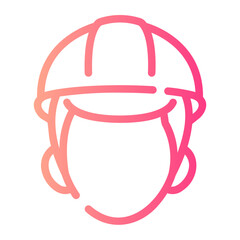 worker Line Gradient Icon