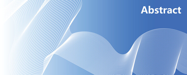 lines wave abstract stripe design. Curvy White Surfaces. Modern Abstract Background. Digital frequency track equalizer. Stylized line art background. Vector digital art banner
