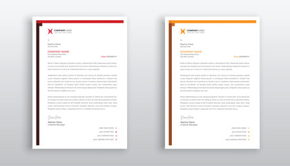 creative and modern business letterhead template