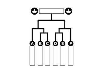 トーナメント表のイラスト