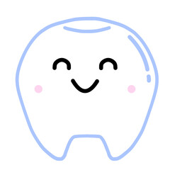 かわいい歯のデフォルメイラスト