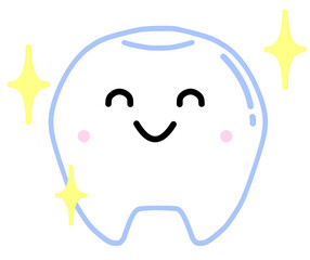 かわいい歯のデフォルメイラスト