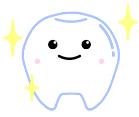 かわいい歯のデフォルメイラスト