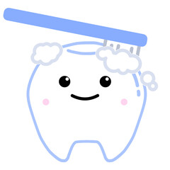 かわいい歯のデフォルメイラスト