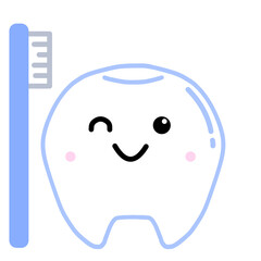 かわいい歯のデフォルメイラスト