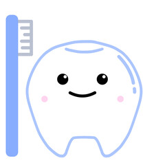 かわいい歯のデフォルメイラスト